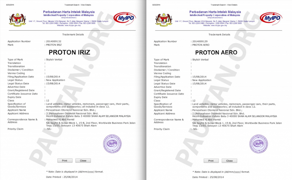 PROTON IRIZ N AERO